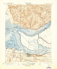 Collinsville 1918 topographic map thumbnail