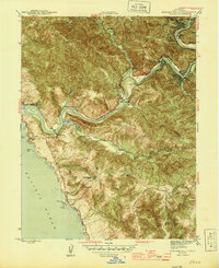Duncans Mills 1945 topographic map thumbnail