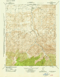 Eagle Rest Peak 1944 topographic map thumbnail