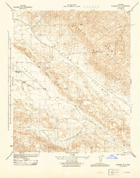 Elkhorn Hills 1944 topographic map thumbnail