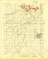 Exeter 1926 topographic map preview