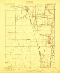 Gridley 1912 topographic map preview