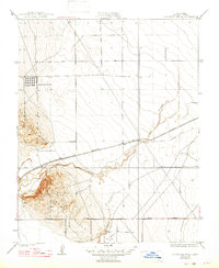 Guijarral Hills 1936 topographic map thumbnail