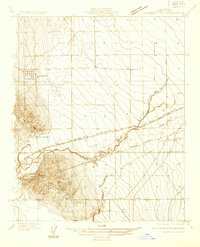 Guijarral Hills 1933 topographic map thumbnail