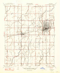 Hanford 1926 topographic map thumbnail