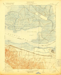 Honker Bay 1918 topographic map thumbnail