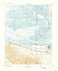 Honker Bay 1918 topographic map thumbnail