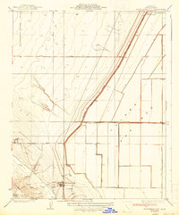Kettleman City 1937 topographic map thumbnail