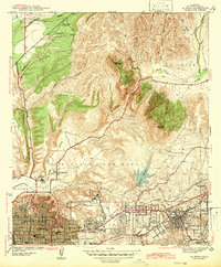 La Mesa 1942 topographic map thumbnail