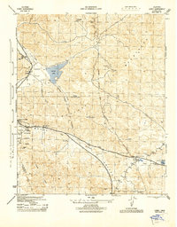 Lebec 1945 topographic map preview