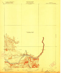 Merced Falls 1919 topographic map thumbnail