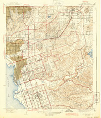 National City 1944 topographic map thumbnail