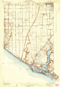 Newport Beach 1935 topographic map thumbnail