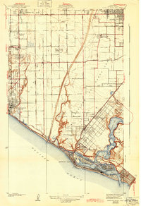 Newport Beach 1935 topographic map thumbnail