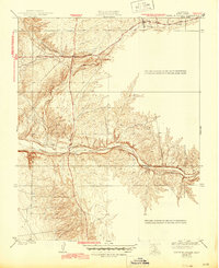 North of Oildale 1936 topographic map thumbnail