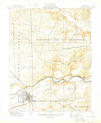 Oakdale 1915 topographic map thumbnail