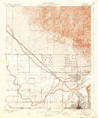 Oildale 1935 topographic map preview