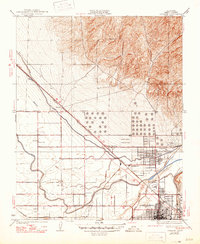 Oildale 1935 topographic map preview