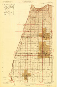 Ontario and Vicinity 1942 topographic map thumbnail