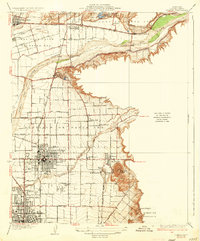 Orange 1935 topographic map preview