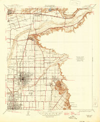 Orange 1935 topographic map preview