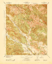 Parkfield 1943 topographic map thumbnail