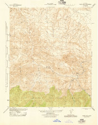 Pleito Hills 1944 topographic map thumbnail