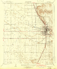 Porterville 1929 topographic map thumbnail