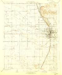 Porterville 1929 topographic map thumbnail