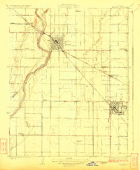 Reedley 1924 topographic map thumbnail