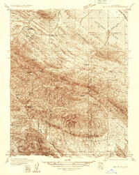 Reef Ridge 1934 topographic map thumbnail