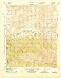 Reyes Peak 1945 topographic map thumbnail