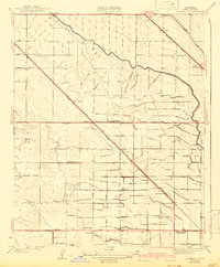 Rosedale 1933 topographic map thumbnail