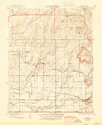 Round Mountain 1922 topographic map thumbnail