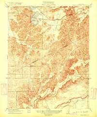 Three Tree Flat 1916 topographic map thumbnail