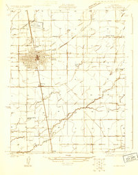 Tulare 1925 topographic map thumbnail