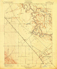Westley 1915 topographic map thumbnail