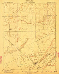 Wheatland 1910 topographic map thumbnail