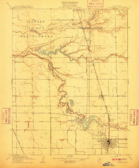 Woodbridge 1910 topographic map thumbnail