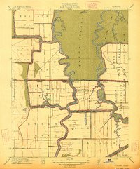 Woodward Island 1913 topographic map thumbnail