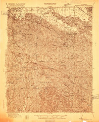 New Almaden 1916 topographic map thumbnail