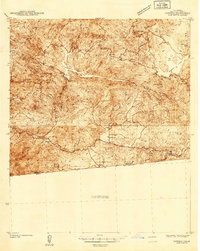 Potrero 1942 topographic map thumbnail