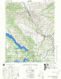 Bradley 1976 topographic map thumbnail
