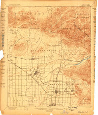 Anaheim 1898 topographic map thumbnail