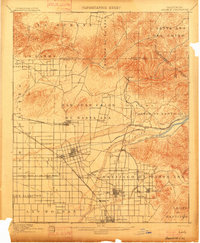 Anaheim 1901 topographic map thumbnail
