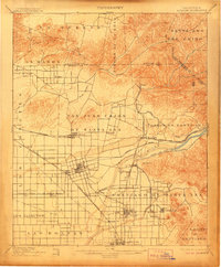 Anaheim 1901 topographic map thumbnail