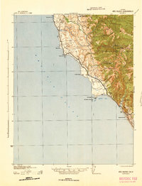 Ano Nuevo 1942 topographic map thumbnail