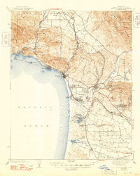 Arroyo Grande 1942 topographic map thumbnail