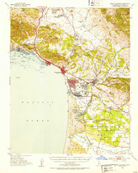 Arroyo Grande 1952 topographic map thumbnail