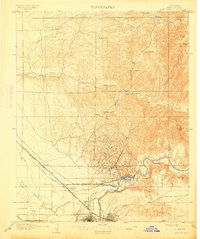Bakersfield 1906 topographic map thumbnail